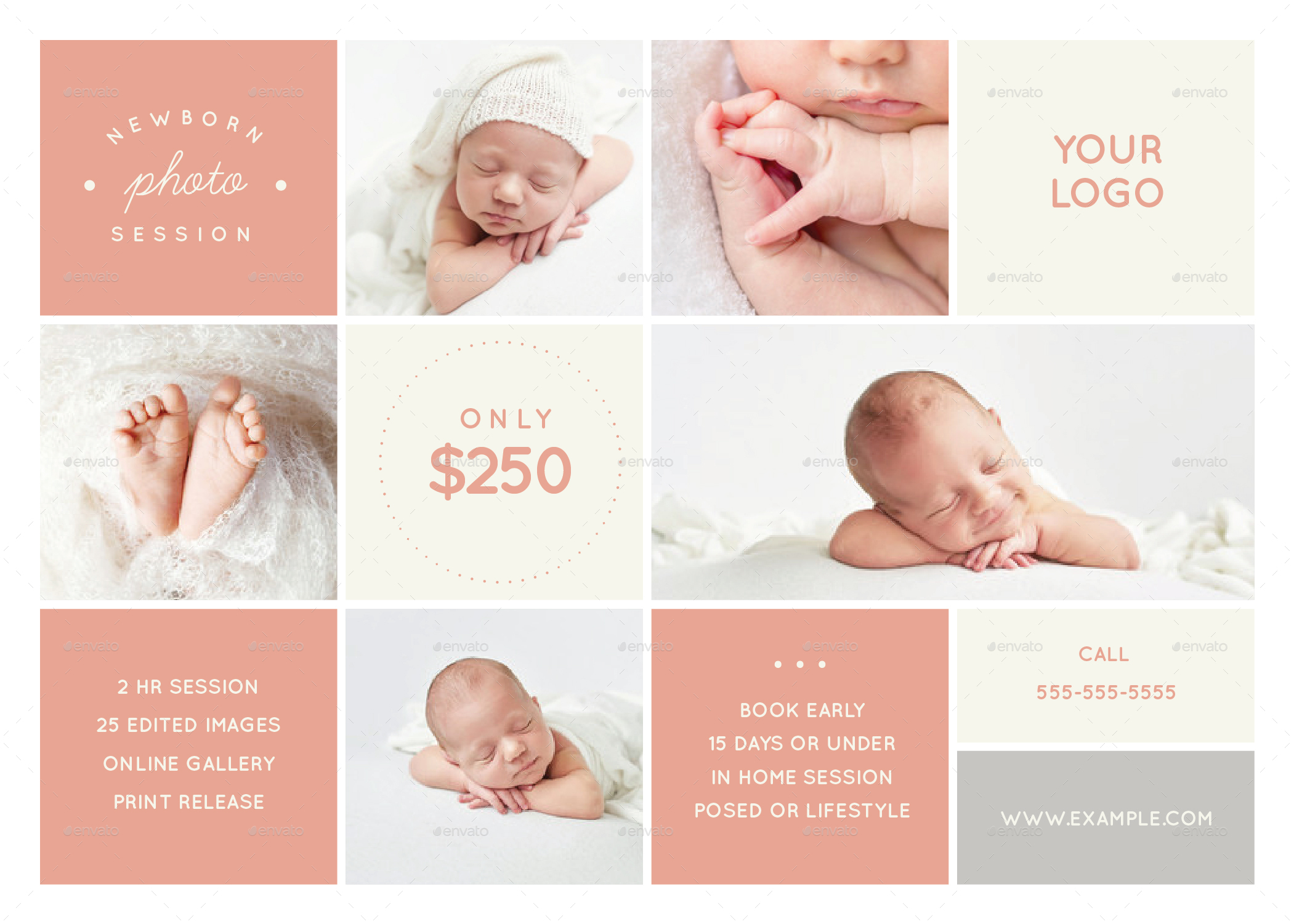 Newborn Photography Pricing Guide Template, Print Templates GraphicRiver